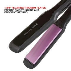 Remington extended plates image highlights quicker coverage during styling.