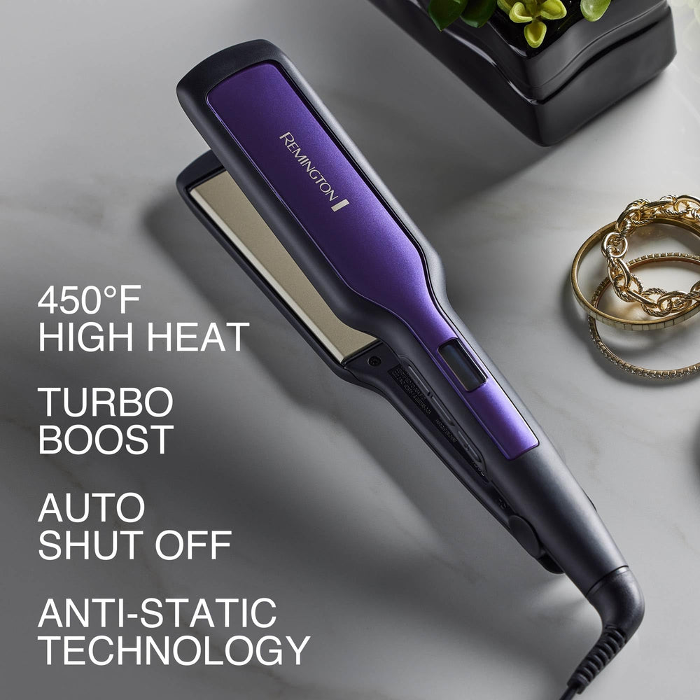 Remington anti-static styling for a sleek polished finish with less frizz