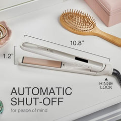 LCD heat settings display on Remington Shine Therapy with Turbo Mode