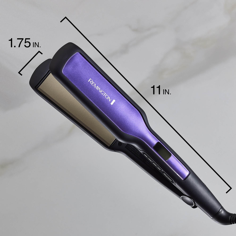 Remington long plates glide through thick or long hair for faster results