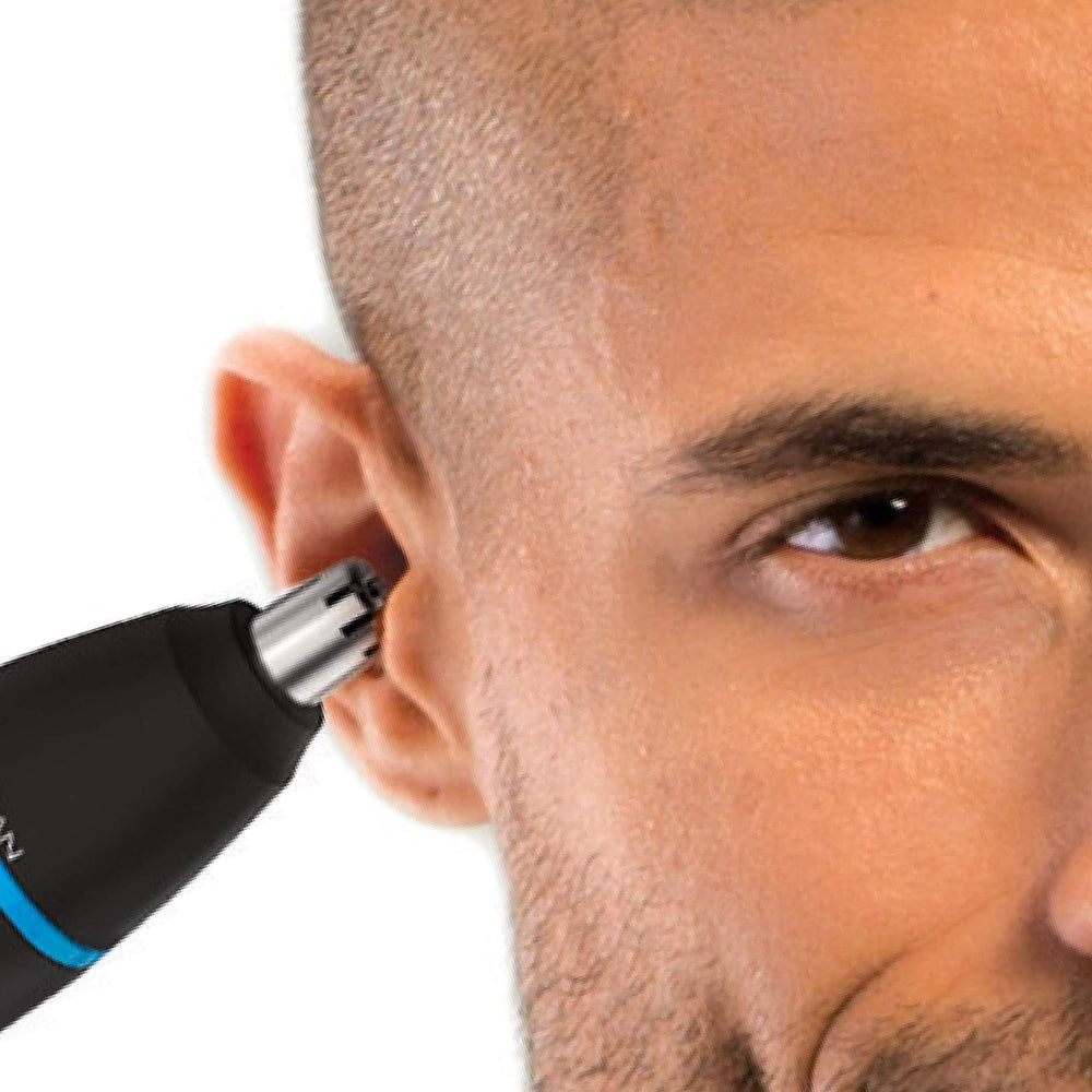 Remington Nose Ear Detail Trimmer is waterproof for shower grooming.