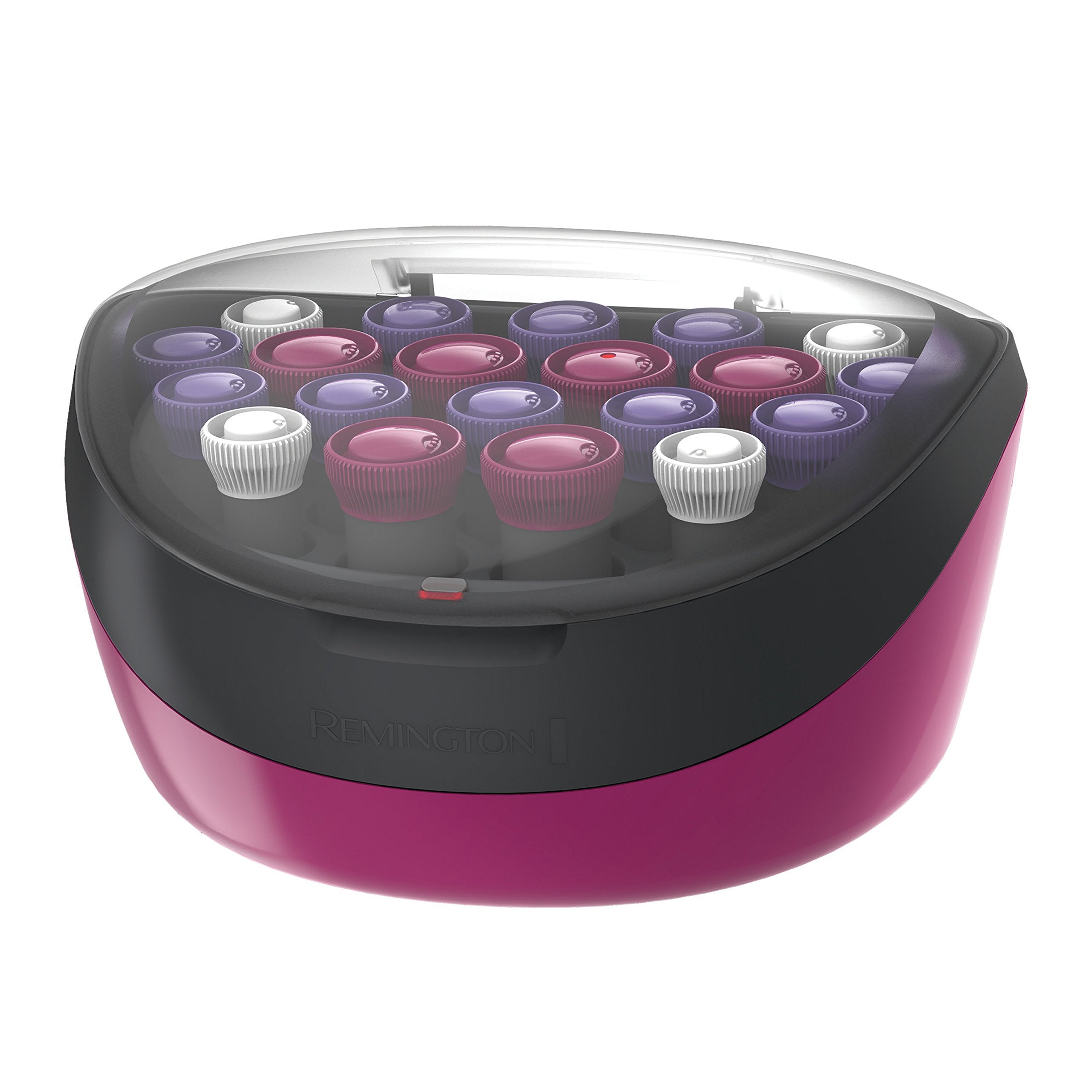 Remington six-large, ten-medium, four-small rollers cover all hair lengths.