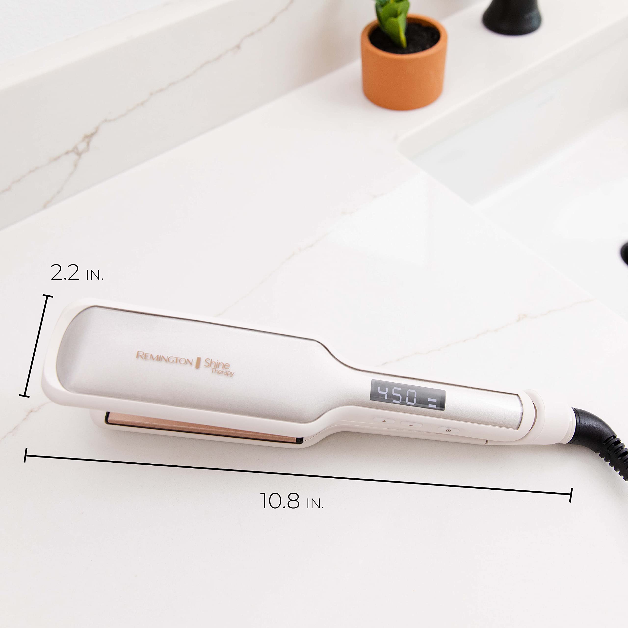 Remington Shine Therapy professional ceramic tool for salon-like results.