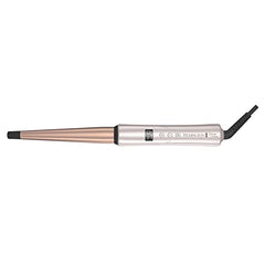 Remington Shine Therapy half-to-one-inch tapered barrel creates versatile curl sizes.