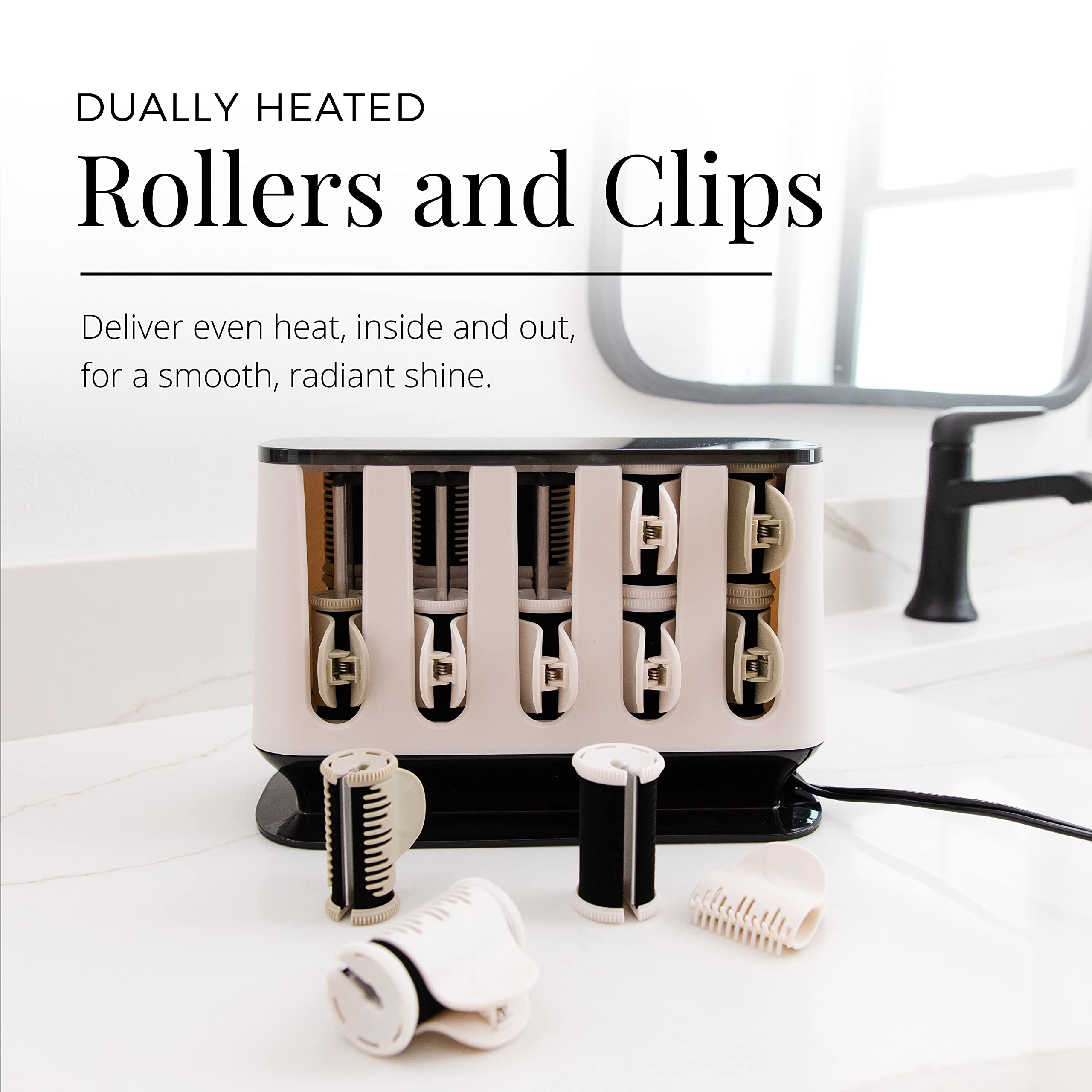 Remington Shine Therapy quick heat-up in 90 seconds for faster styling.