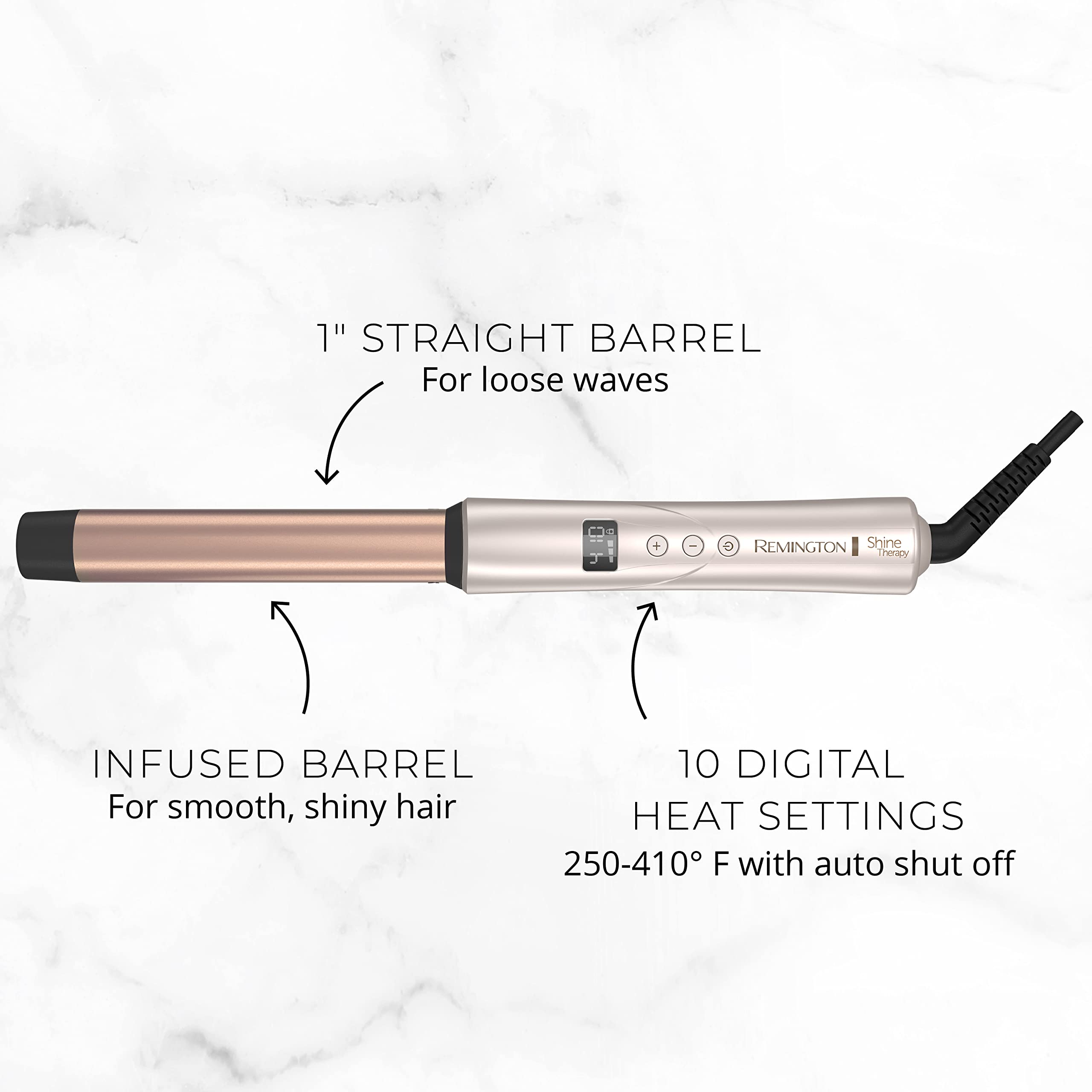 Remington Shine Therapy radiant shine on color-treated hair.