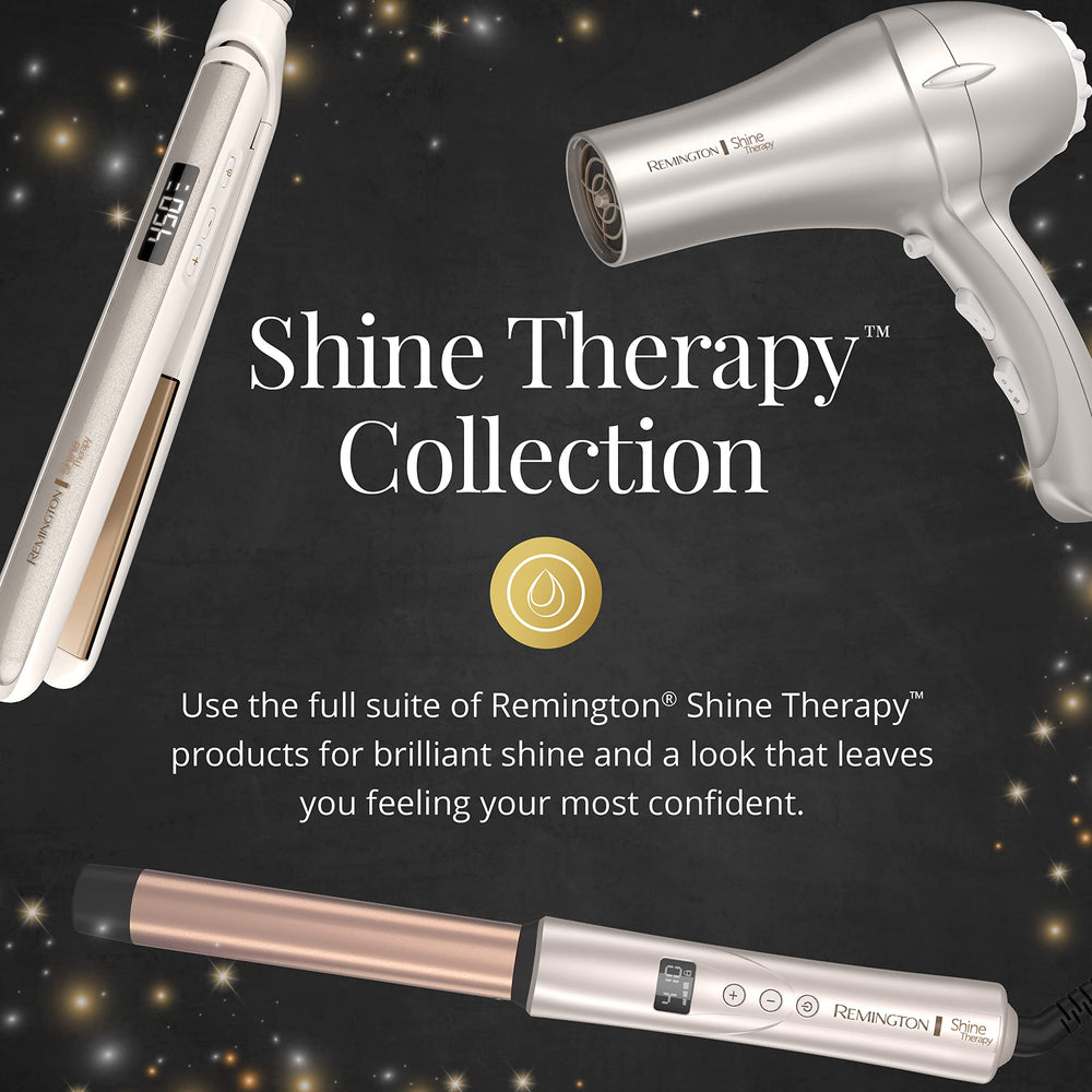 Remington Shine Therapy temperature lock helps maintain consistent results.