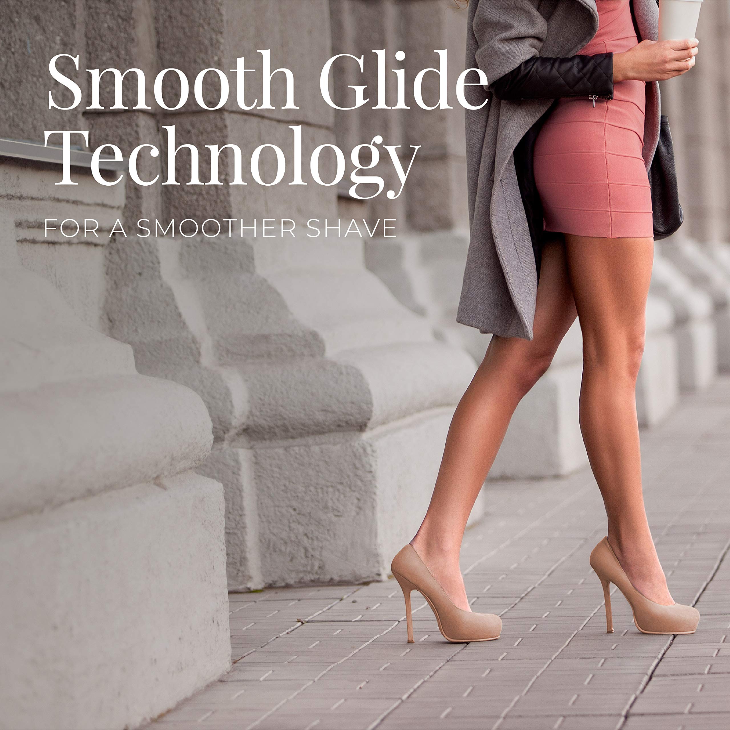 Remington almond oil strip on the shaver soothes skin with each stroke.