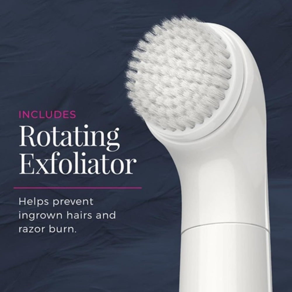 Wet/dry design allows grooming in the shower or dry.