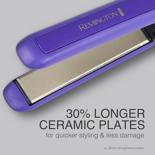 Remington titanium-ceramic coating detail showing durable, smooth heat distribution