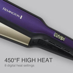 Remington titanium-ceramic coating protects hair and promotes glide during styling