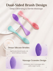 Rena Chris granule exfoliate side boosts facial circulation while massaging.