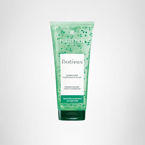 Rene Furterer Forticea vegan dermatologist-tested badge on packaging.
