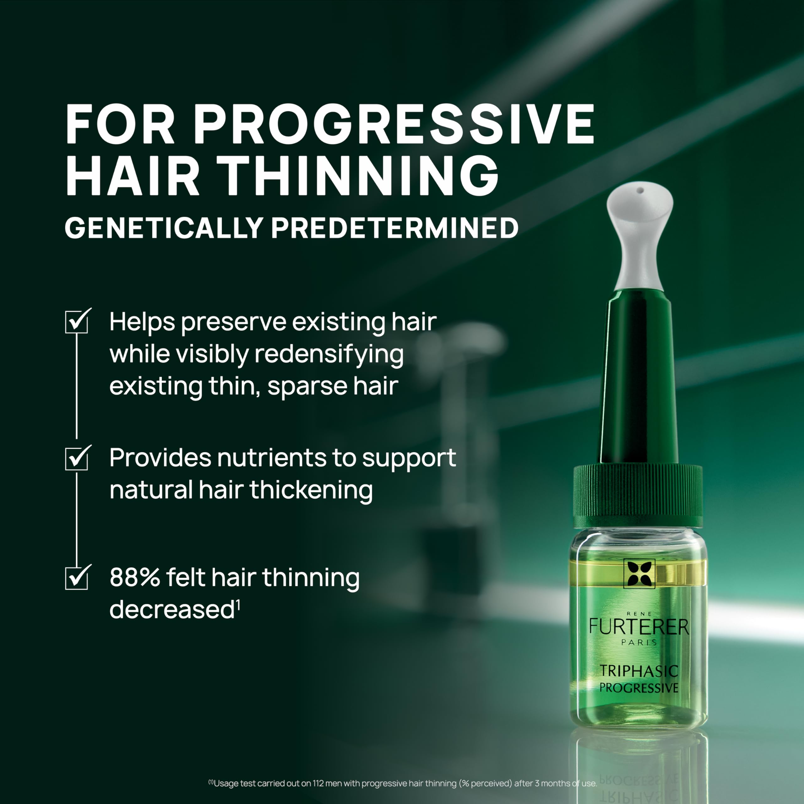 Application tip image showing precise scalp dosing with René Furterer Triphasic Serum