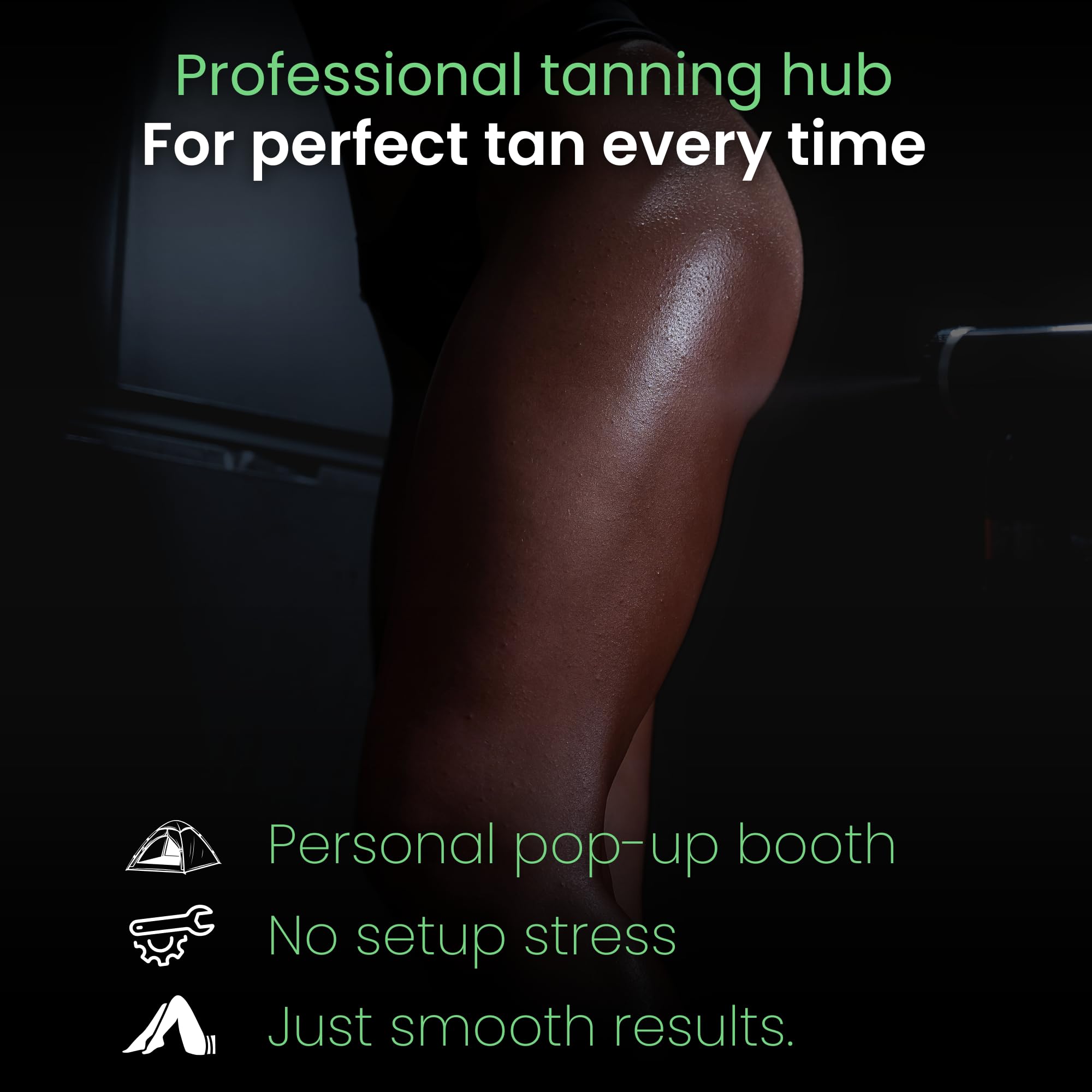 Reneebeautytan carry case included for easy transport and storage.