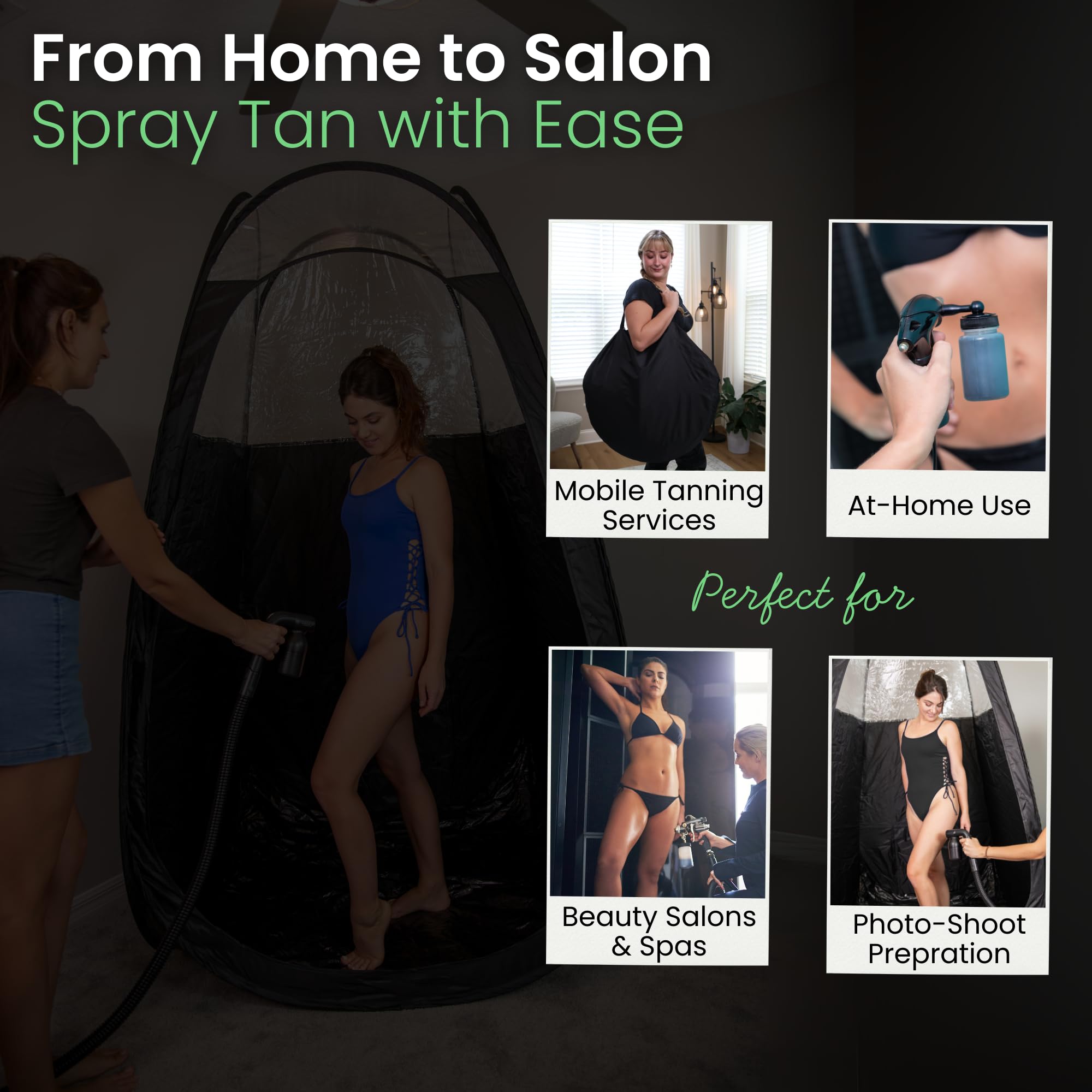 Reneebeautytan easy-clean material simplifies sanitizing between sessions.