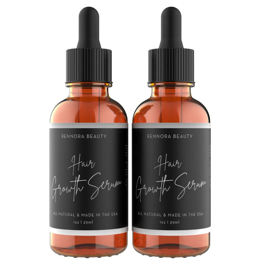 Rennora Hair Growth Serum bottle close-up for daily scalp nourishment