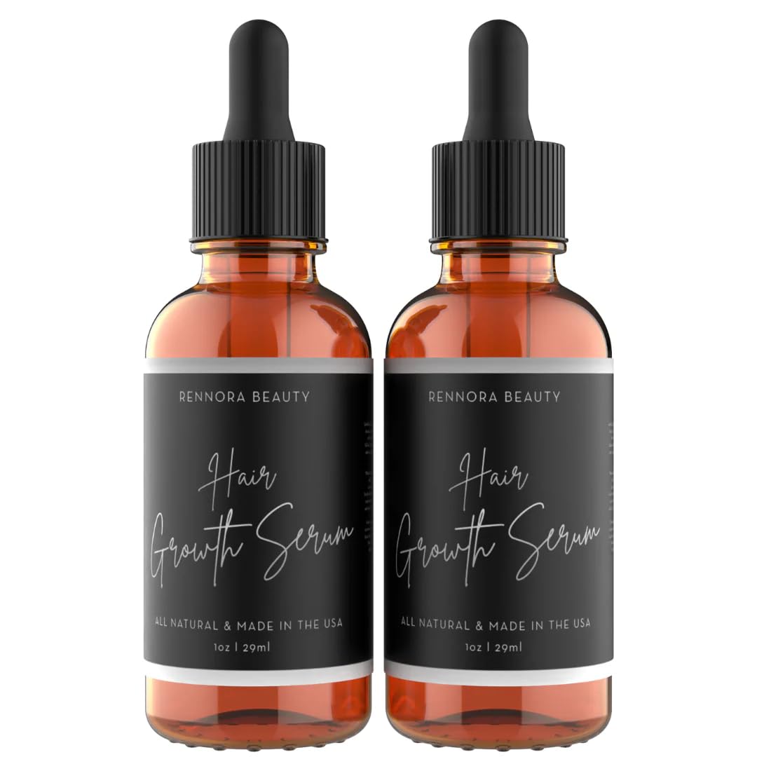 Rennora Hair Growth Serum bottle close-up for daily scalp nourishment