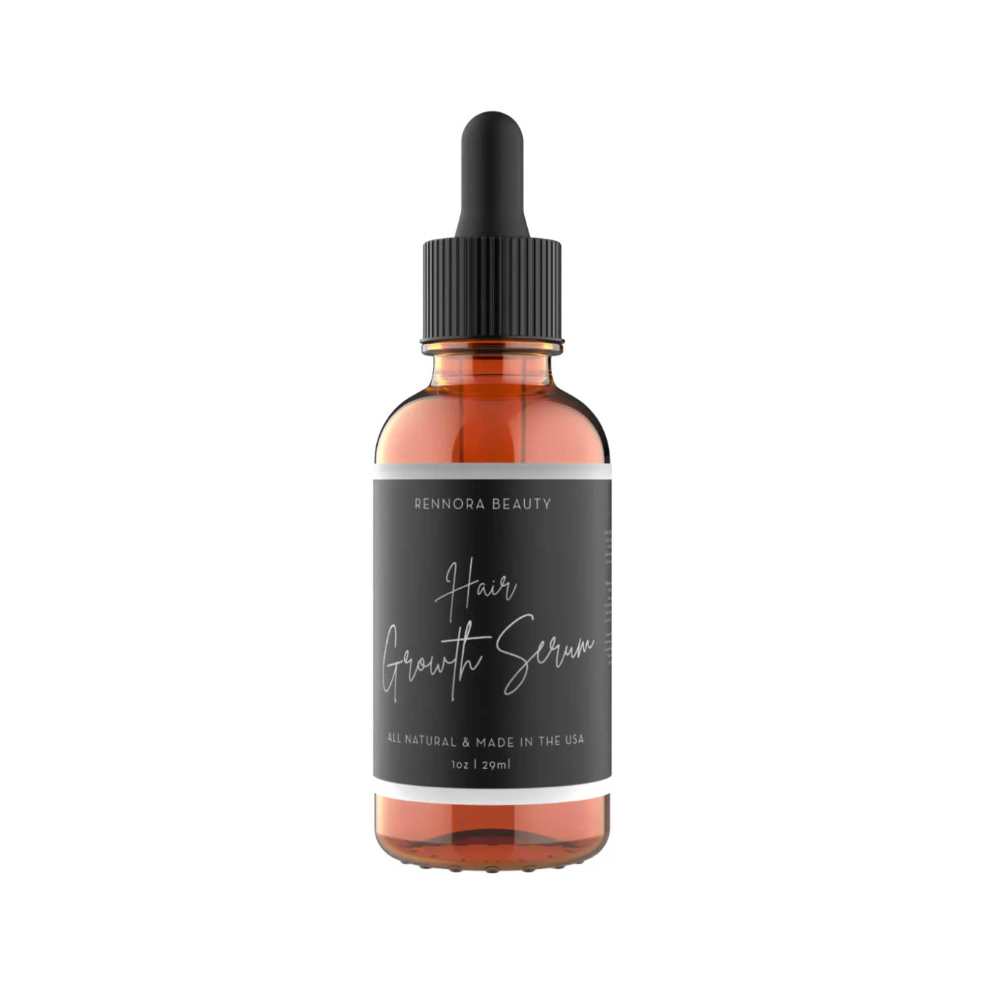 Rennora Hair Growth Serum bottle front promoting healthy-looking hair