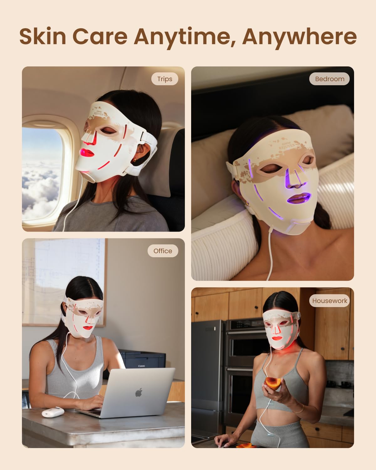 RENPHO 4D mask travel-ready kit for home and trips
