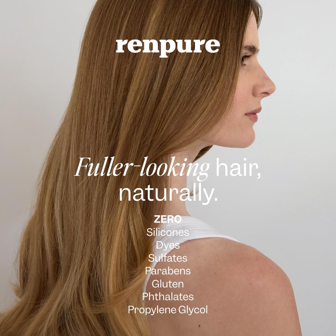 Renpure Biotina y Colágeno aporta brillo natural y suavidad.