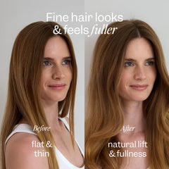 Renpure Biotina y Colágeno ayuda a dar densidad percibida en el cabello.