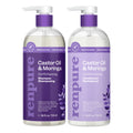 Renpure Castor Oil & Moringa Shampoo & Conditioner Set – Curl Enhancing, Plant-Based Moisture for Wavy to Curly Hair