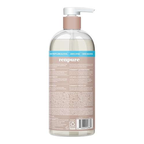 Renpure Coco Espuma Lavado, espuma cremosa que nutre sin pesadez.