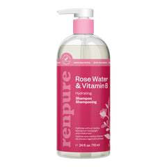 Renpure Champú Rosa Agua Botella: hidratación ligera para el cabello