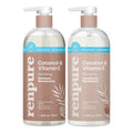 Renpure Coconut & Vitamin E Shampoo & Conditioner Set – Plant-Based Hydration for Dry Hair – 24 Fl Oz Each, 2 Pack