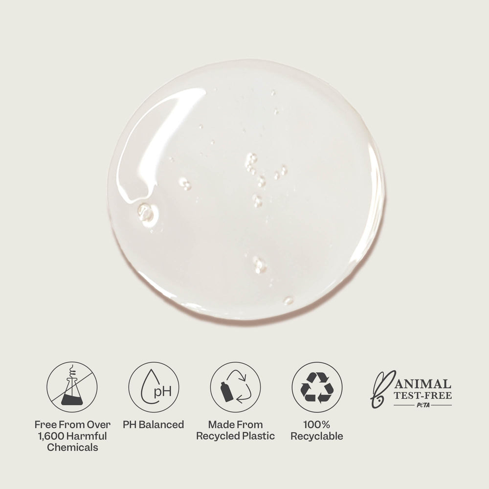 Renpure serum detalle de envase reciclable.