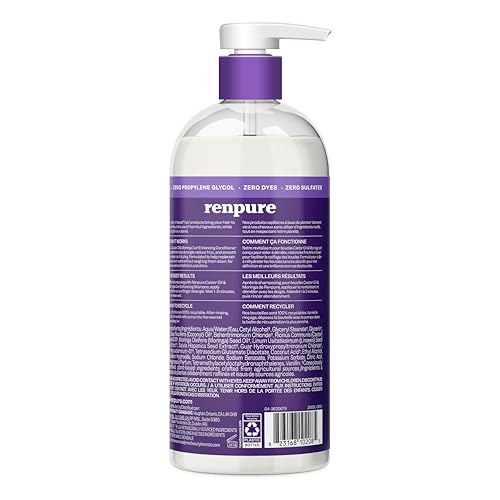 Textura cremosa de Renpure facilita desenredar y definir rizos sin apelmazar