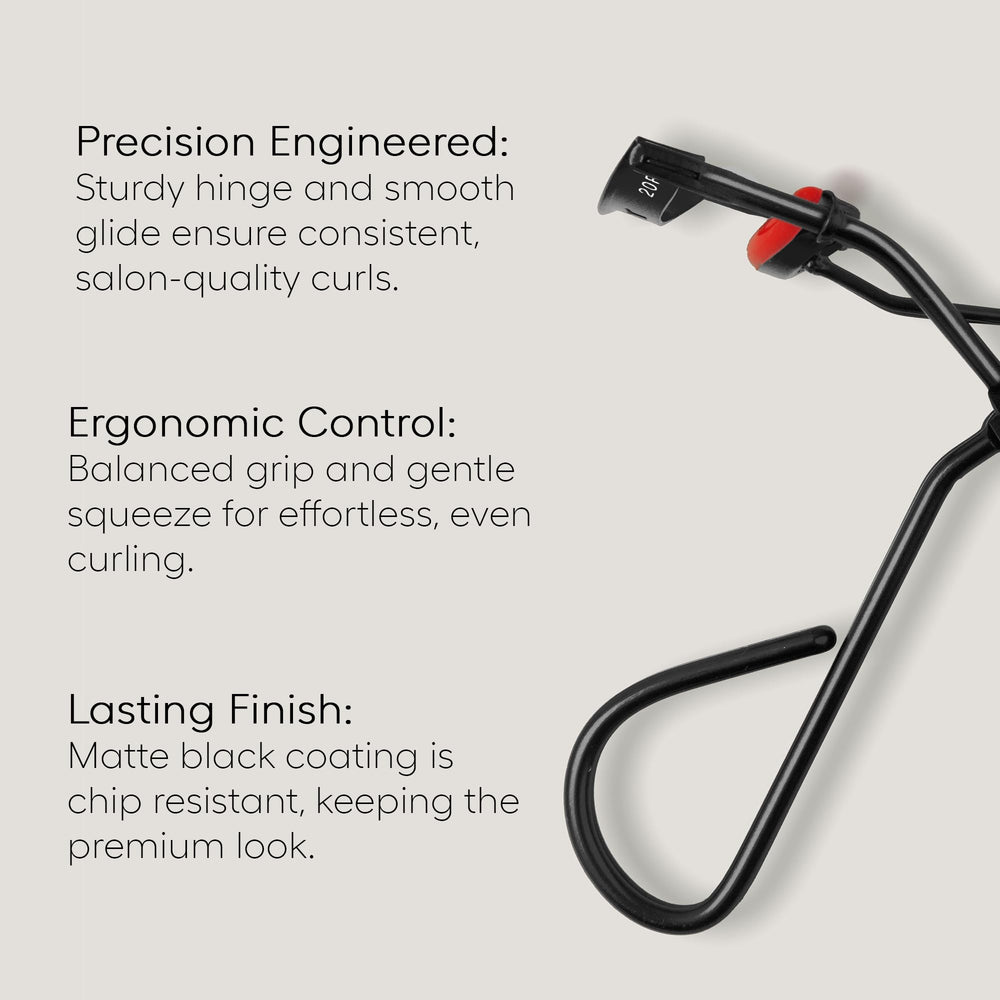rephr 20R base-to-tip-curl motion captures lashes lifted from base to tip.