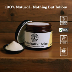 Naked Tallow Balm whipped texture spreads smoothly.