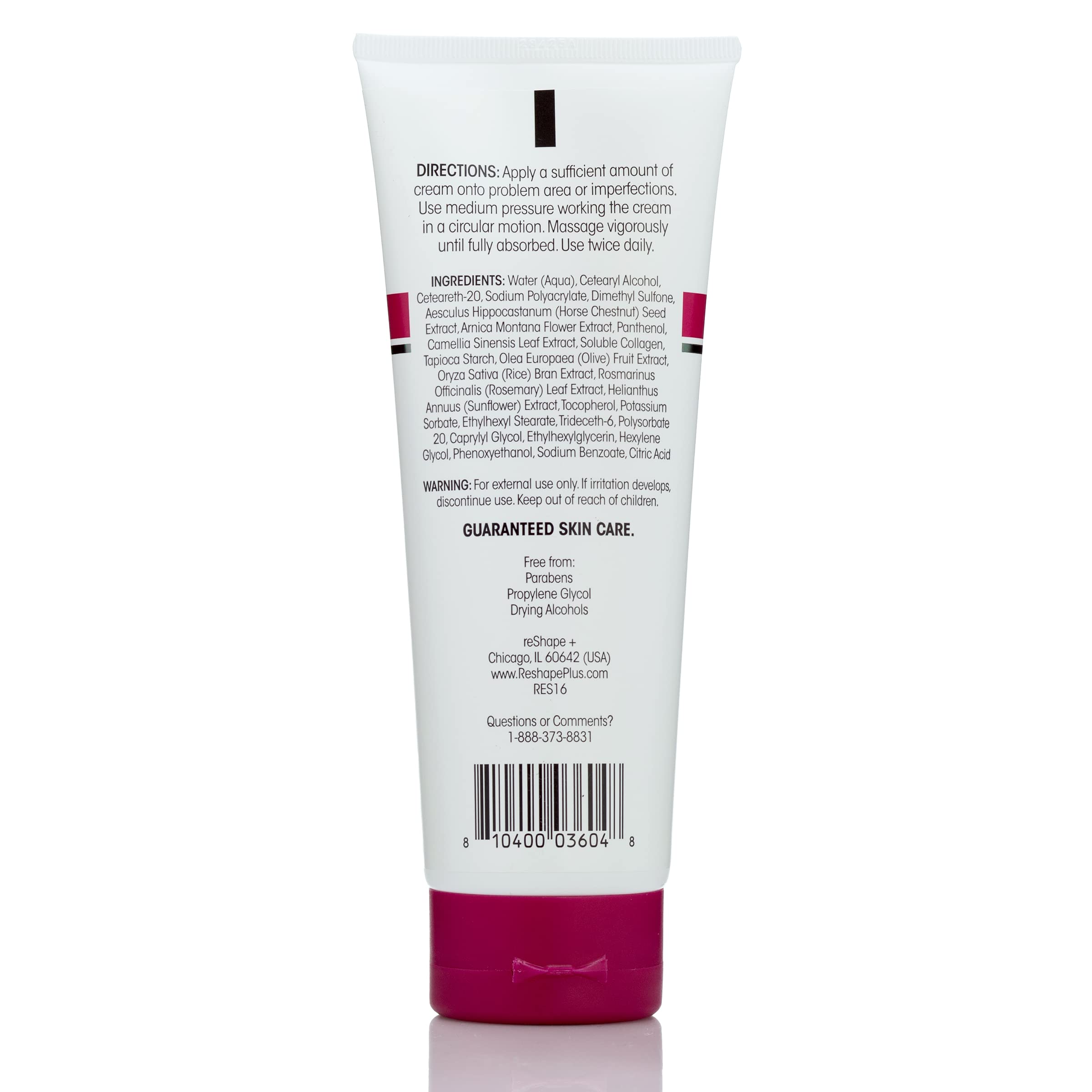 Reshape+ Crema para venas varicosas, textura suave para uso diario.