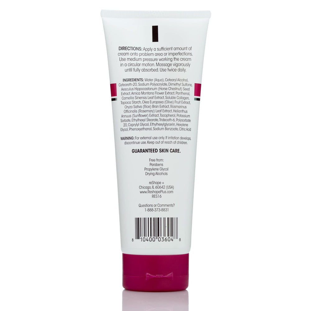 Reshape+ Crema para venas varicosas, textura suave para uso diario.