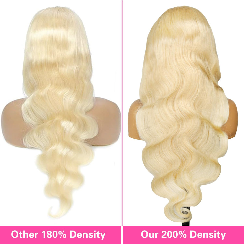 Resore 613 body-wave blonde hair provides voluminous movement and shine.