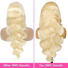Resore 613 body-wave blonde hair provides voluminous movement and shine.