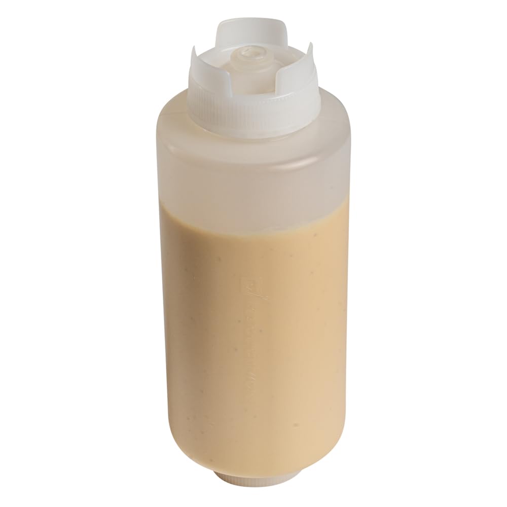 Restaurantware upright storage helps prevent leaks and keeps stations organized.