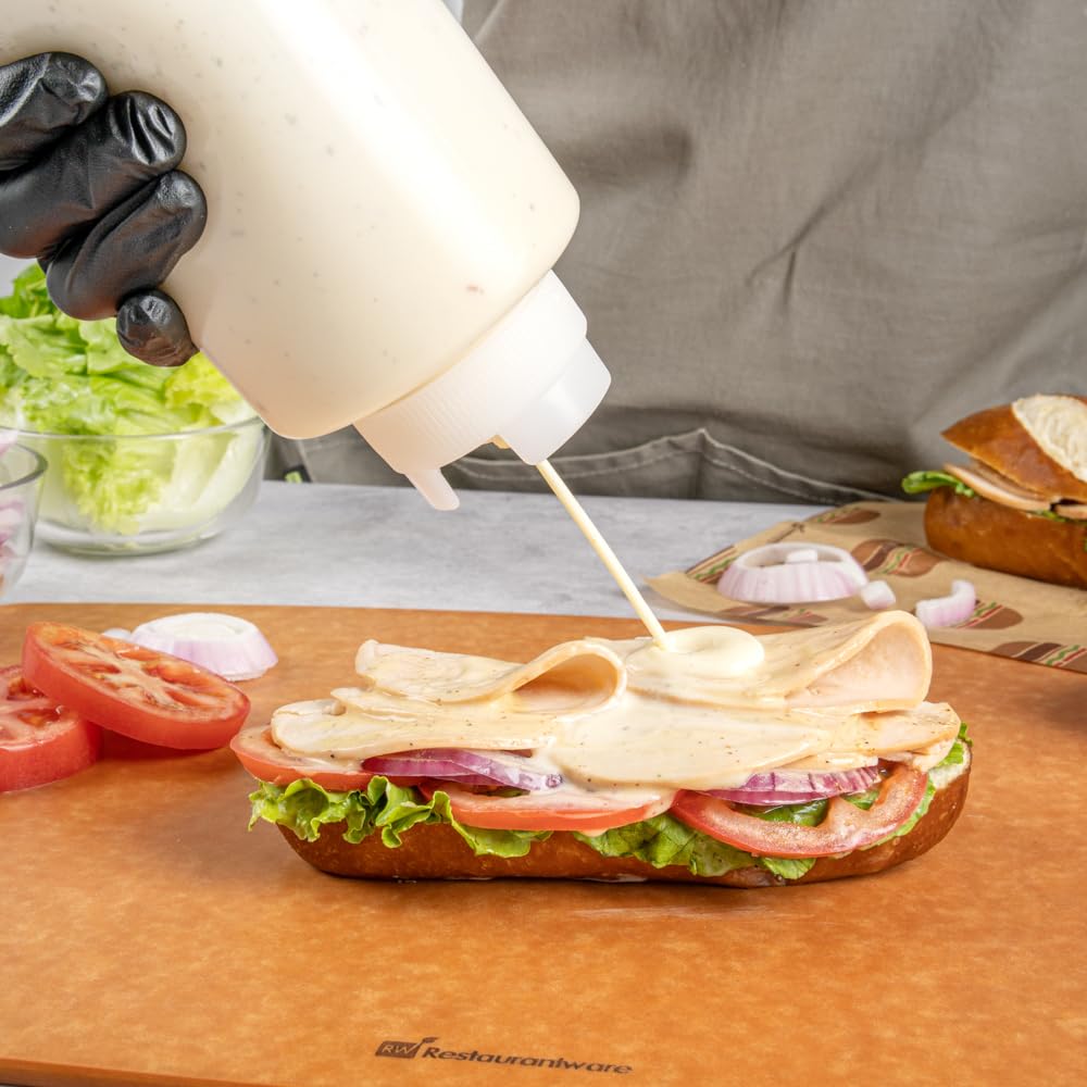 Restaurantware wide-mouth fill design makes refilling fast and tidy.