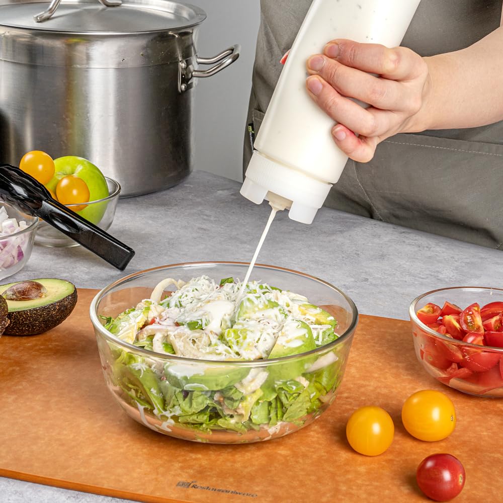 Restaurantware FIFO bottle six-pack, compact 16 oz containers for quick restock.