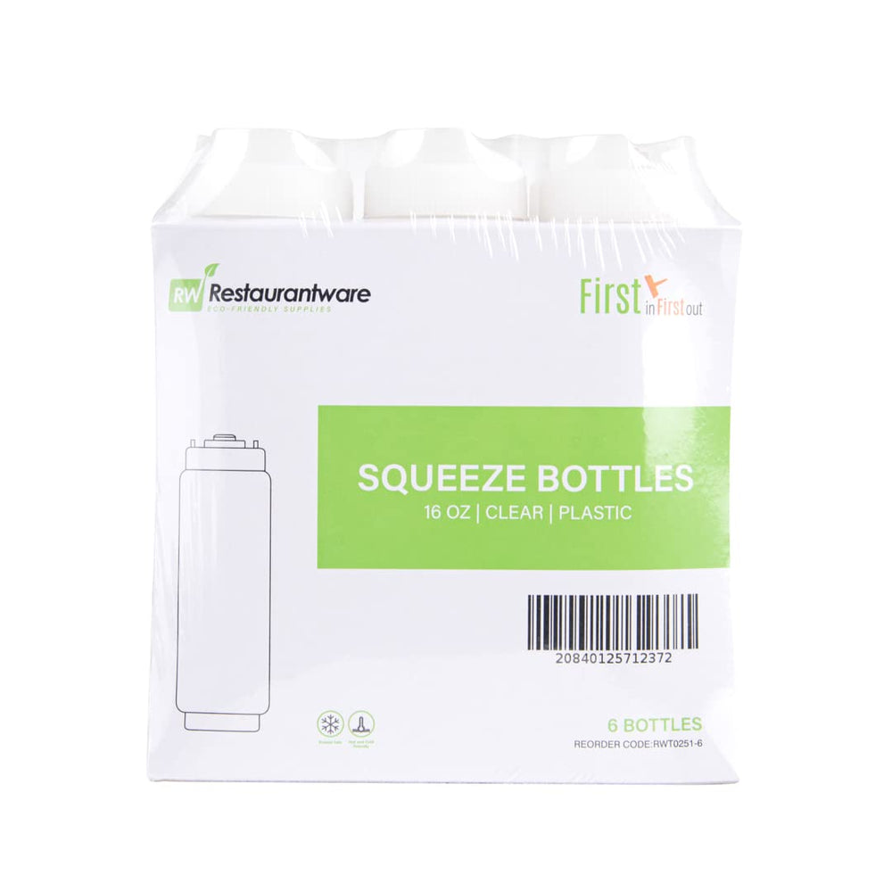 Restaurantware FIFO bottle snap-back-flexibility, quick return to shape after squeezing.