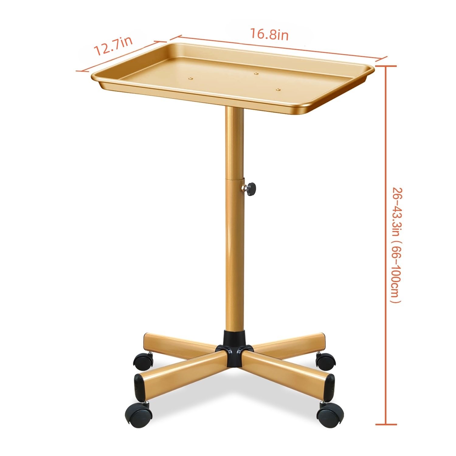 Four 360-degree casters glide smoothly for versatile workspace flow.