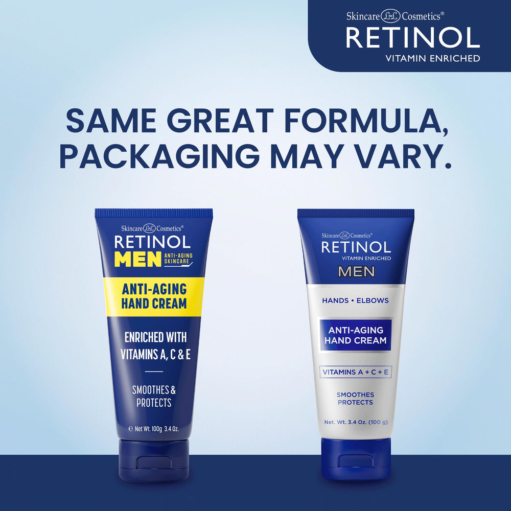 Textura cremosa de Retinol para manos, hidratación sin grasa.