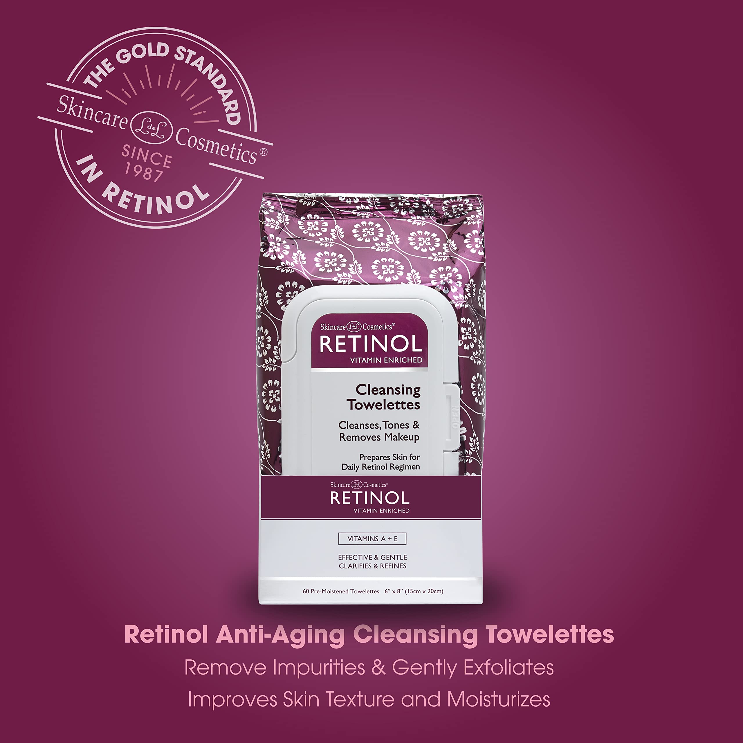 Retinol LIVAURA: toallitas exfoliantes diarias para una piel más suave.