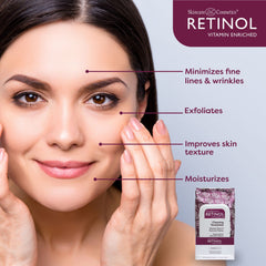Retinol LIVAURA: toallitas tonificantes para sensación de frescura tras la limpieza.