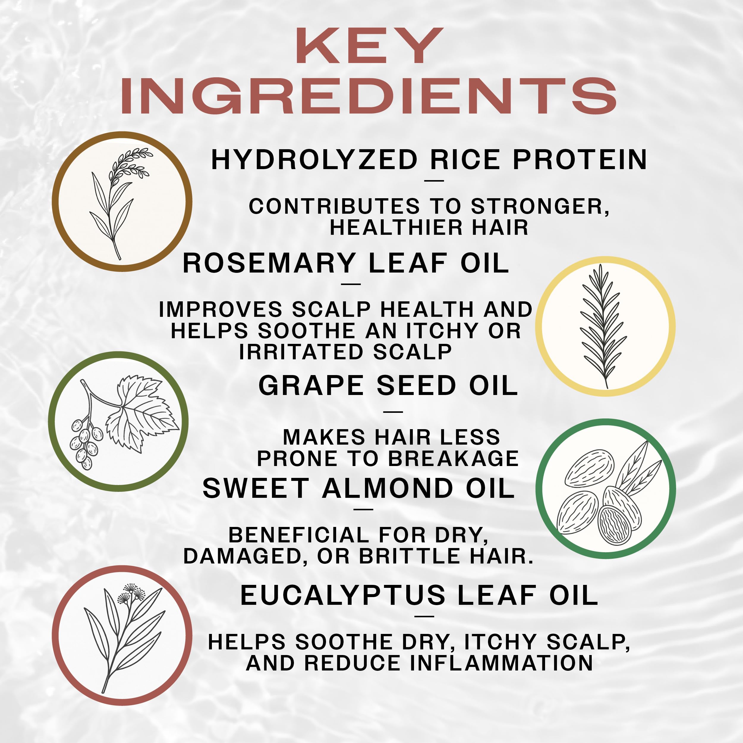 REUZEL Nutrición con proteína de arroz y aceites para cabello sano.