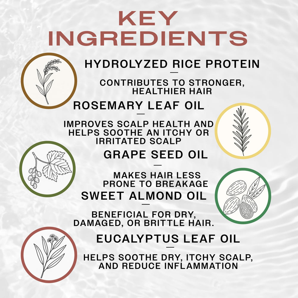 REUZEL Nutrición con proteína de arroz y aceites para cabello sano.