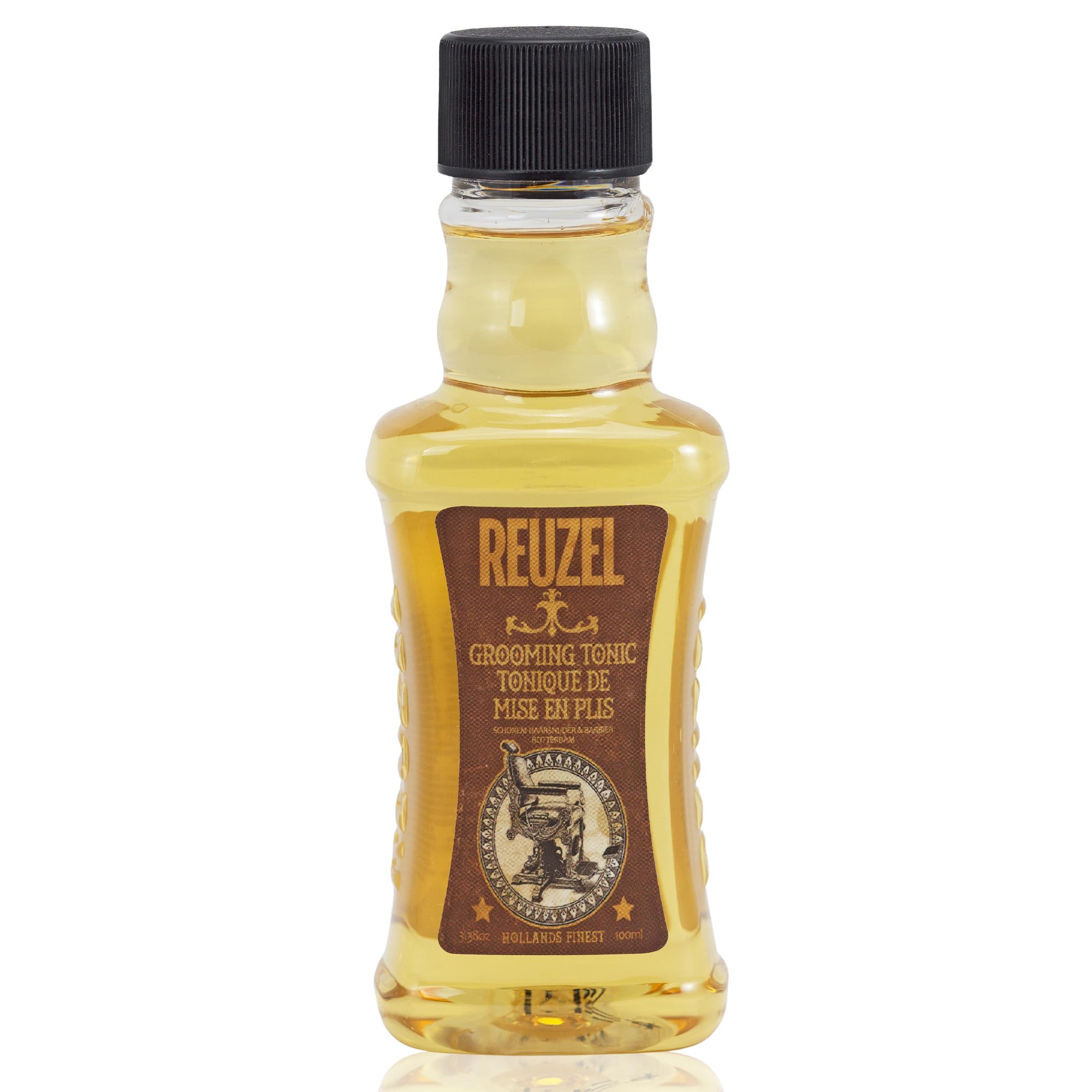 REUZEL Grooming Tonic bottle showing long-lasting hold and natural shine