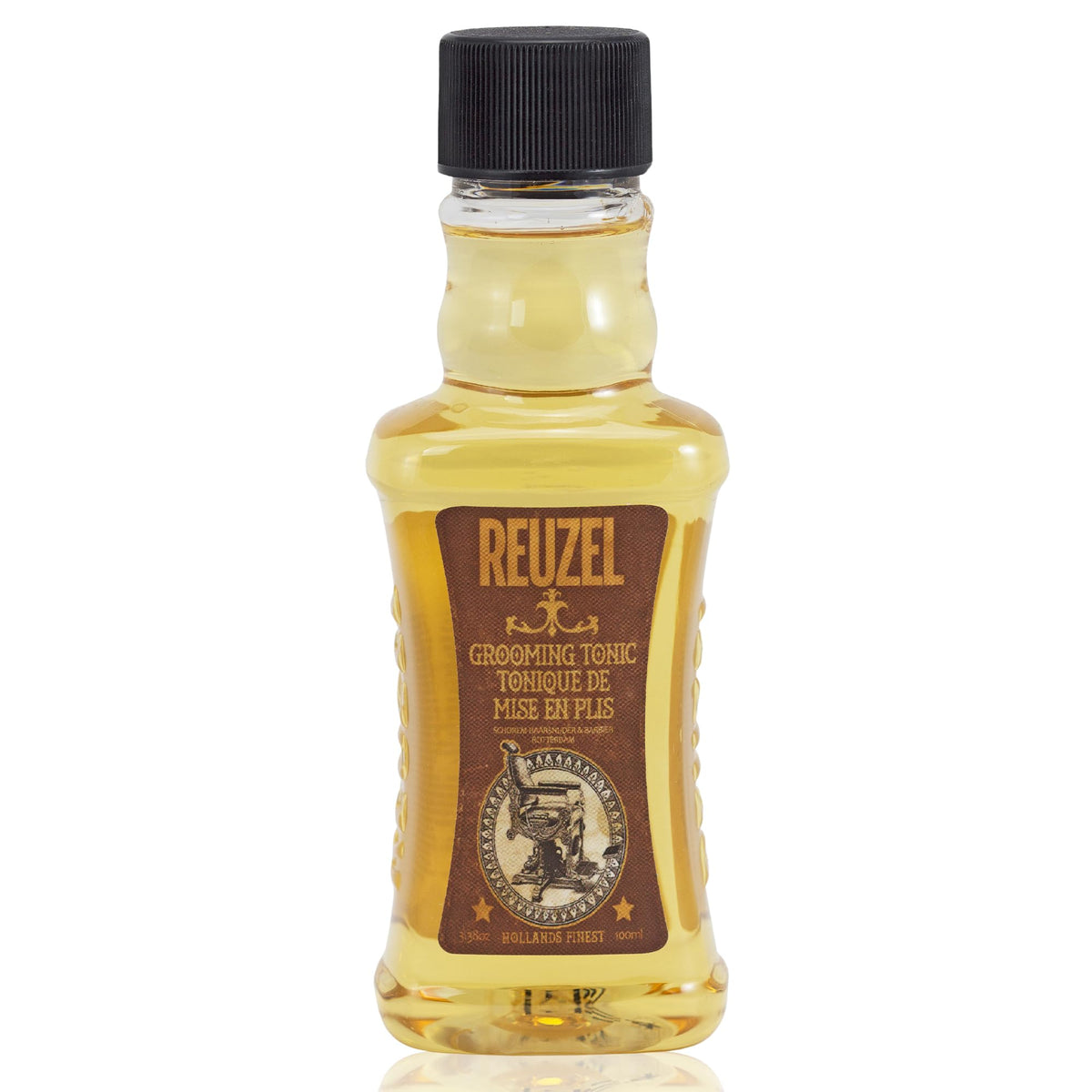 REUZEL Grooming Tonic bottle showing long-lasting hold and natural shine